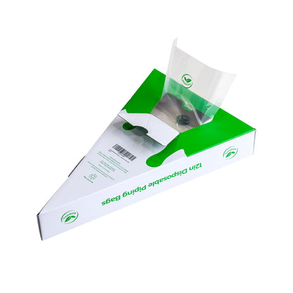 Funnippe Disposable Piping Bags, Biobased Cake Decorating Bags, Eco-Friendly Pastry Bags, 12 Inch, Anti-Burst, Pack of 200