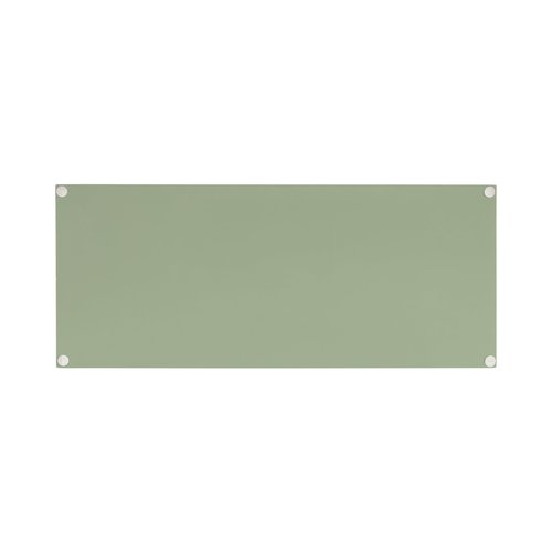 Kate and Laurel Halsey Rectangle Decorative Narrow Tray with Gold Metal Handles; 24 x 10; Green and Gold; Modern Glam Slim Serving Tray with Handles for Living Room Decor