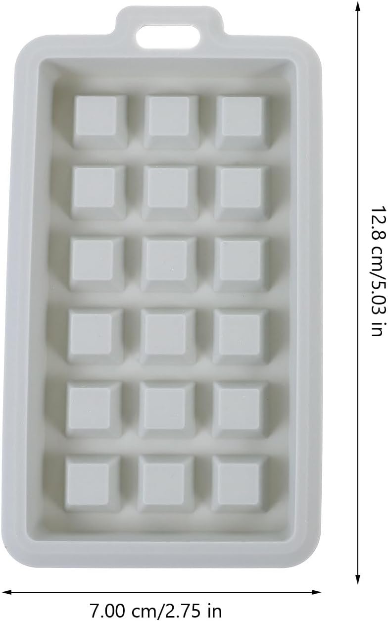 Hemobllo 2 Pcs Mini Silicone Waffle Mold Set for Baking, Rectangle Square Waffle Molds, Blue