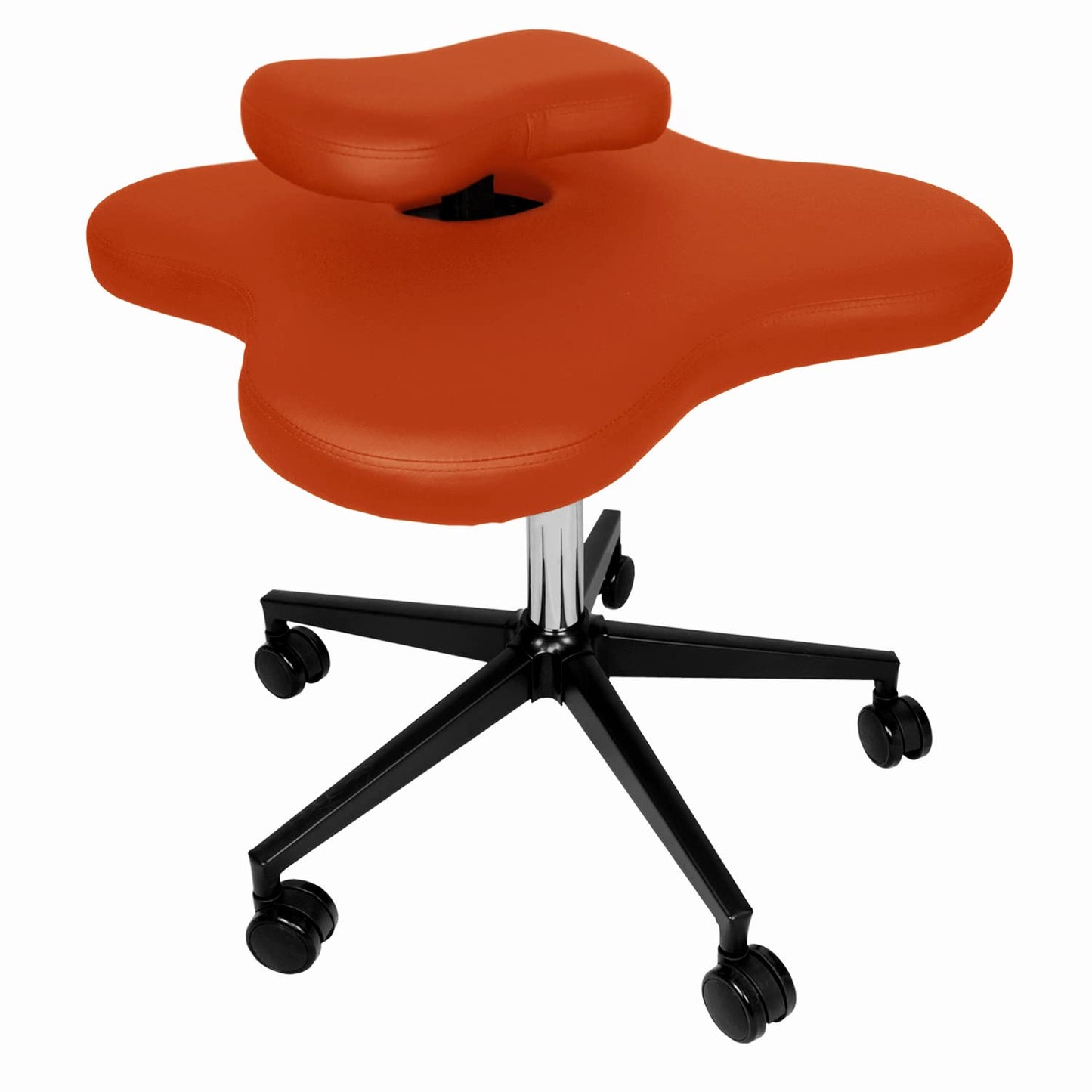 Ergonomic Cross-Legged kneeing Chair, 360° Swivel Meditation Seat for Office Home, Height Adjustable Posture Corrective Seat with Wheels, Criss Cross Yoga Chair for Reducing Back Pain