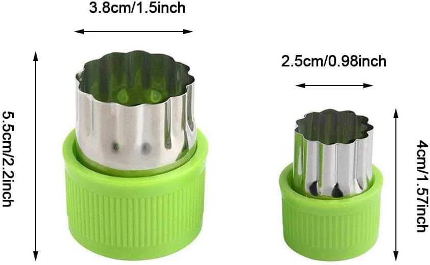 LetGoShop Cookie Cutter Sets for Kids, 12 Shapes Biscuit Cutters with Safety Handle & 10 Cartoon Food Forks