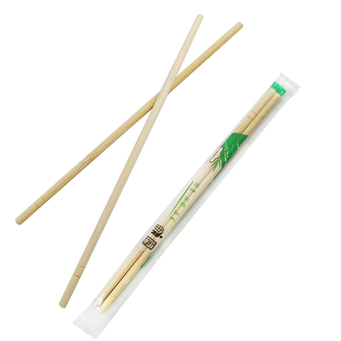 UEJYWUY 1000 Pairs 8 Inch Disposable Chopsticks, Separated Sleeved Individually Wrapped Disposable Bamboo Chopsticks, Bamboo Wooden for Noodles, Sushi, Asian Food