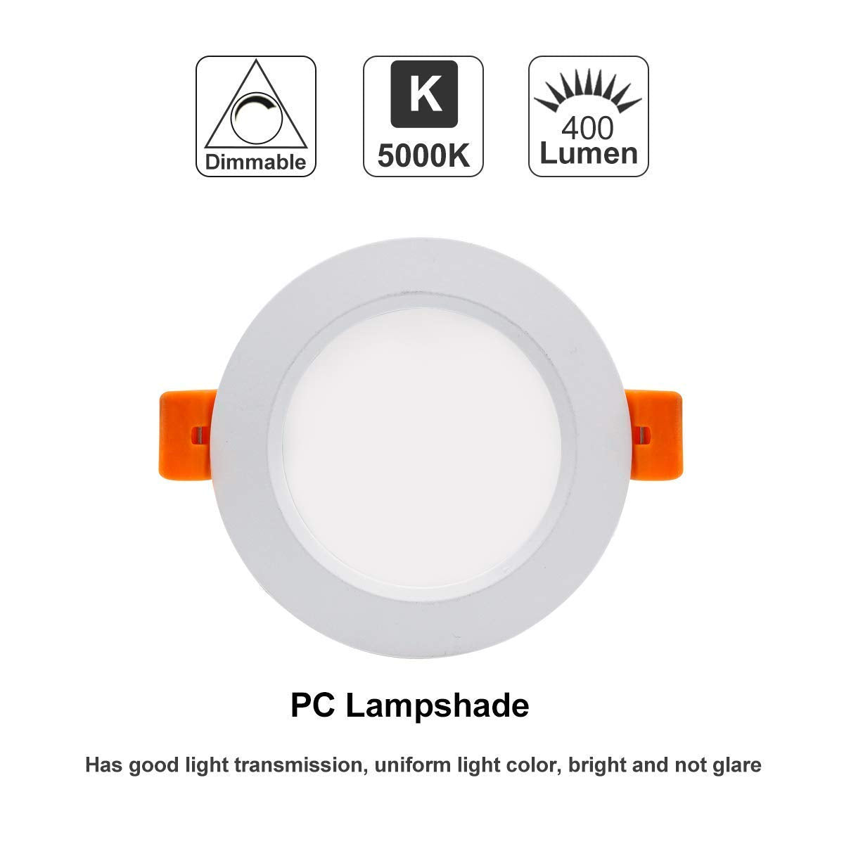 YGS-Tech Smart 3 Inch LED Recessed Lighting RGB WiFi Downlight, 5W Compatible with Alexa and Google Home, Dimmable RGB & CCT 2700-6500K Color Changing, 120V Ceiling Light with LED Driver (4 Pack)