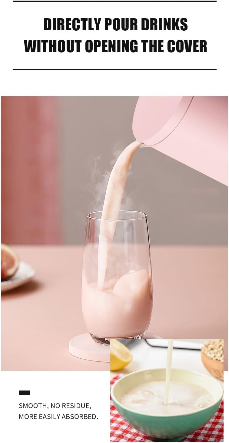 Mini Electric Soybean Milk Maker, Automatic Soy Milk Machine, Fruit Juicer, Food Blender, 110V, 350ml