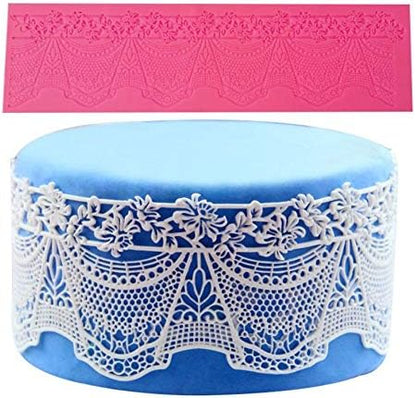 Cake Lace Mold, Silicone Lace Molds for Cake Decorating and Cupcake Top Decoration