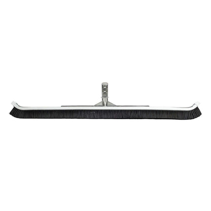 Poolmaster 36-Inch Commercial Pool Brush - Heavy-Duty Aluminum Back & Curved Nylon Bristles