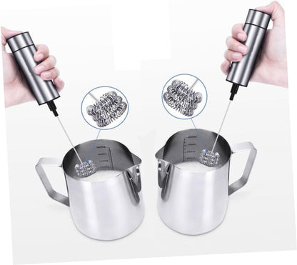 BESTOYARD Milk Frother - Electric Mini Kitchen Stirrer, Rechargeable Stainless Steel Foam Maker, Handheld Foaming Agent