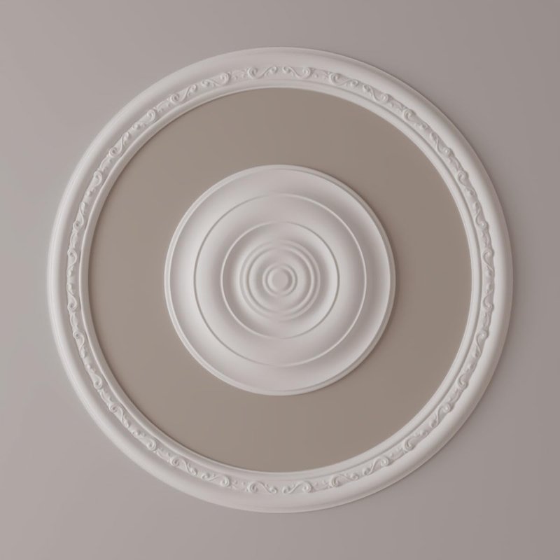 Ekena Millwork CR35WA Watford Ceiling Ring (1/4 of complete circle), 36"OD x 29 1/2"ID x 3 1/4"W x 1"P
