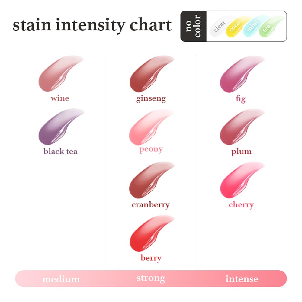 NOONI Korean Lip Oil - Appleclear | Lip Stain, Gift, Long-Lasting, Moisturizing, Plumping, Glowing, Revitalizing, and Tinting for Dry Lips with Mint Extract, 0.12 Fl Oz