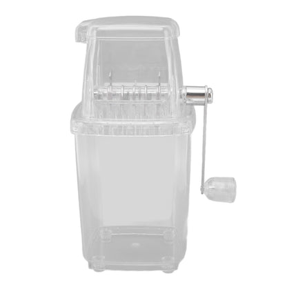 Leopacat Ice Crushers for Home Use, Ice Crusher Machine, Manual Ice Crusher Portable Chopper Transparent Stainless Steel Breaker Making Drinks Machine for Fast Coarse Shaved Fine Chips Ho Transparent