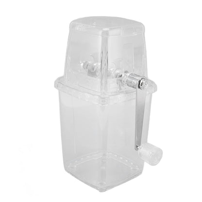 Tuzoo Hand Crank Operated Ice Crusher, Ice Shaver with Stainless Steel Blades, Manual Hand Crank Operated Ice Breaker for Fast
