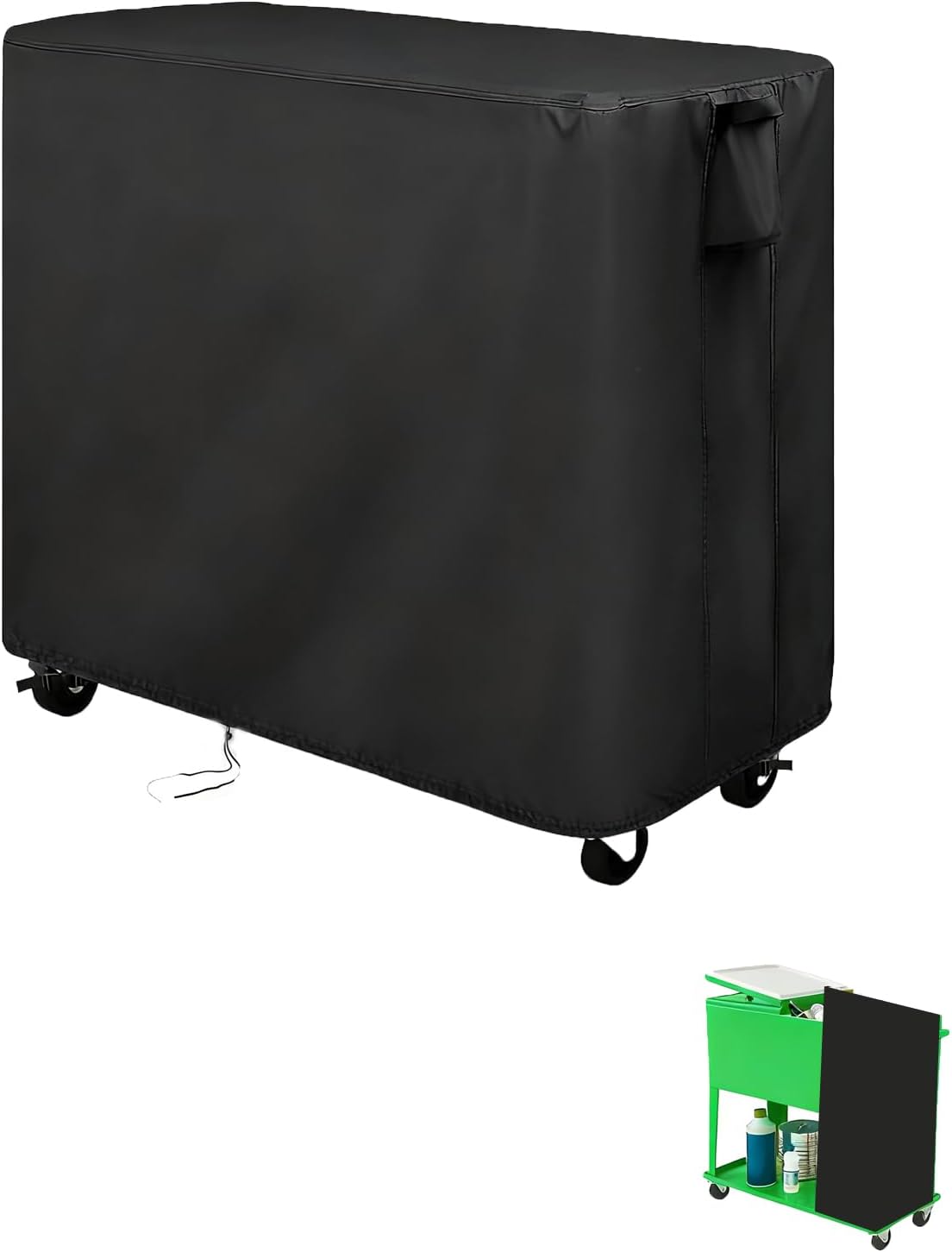 89.8 38''L x24''W x35''H Kingling Cooler Cart Cover for Keter Quart Patio Cooler Cart, Waterproof Outdoor Cooler Cart