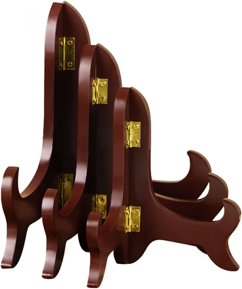 Wooden Display Stand, Plate Displaying Holders, Photo Frame Holders, Picture Easel Stand, 5 Inch Book Stands