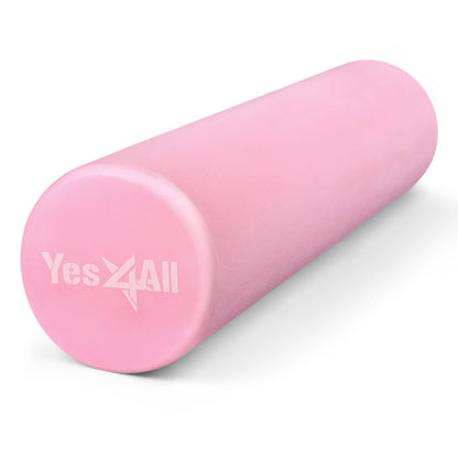 Yes4All EVA Firm Foam Roller for Back - Round Back Roller for Exercise, Yoga & Pilates 12/18/24/36 inch