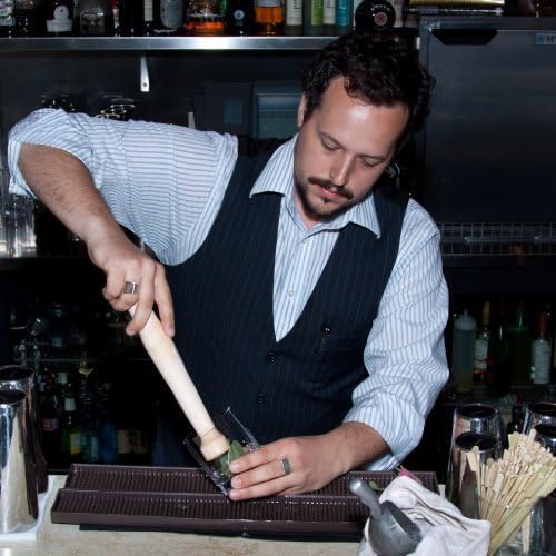 Fletchers' Mill Cocktail Muddler, Solid Wood, Ideal Bartender Tool for Old Fashioned, 11 Inch