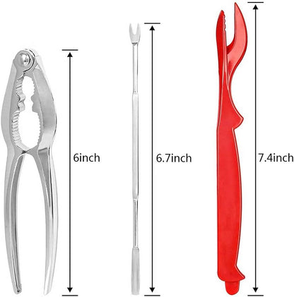 Ymkf Sqqr 30 Hammer,and Set PCS Seafood Tools Include Crab Crackers, Seafood Scissors, Lobster Sheller, Crab Shellfish