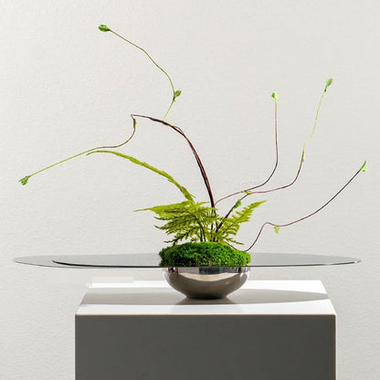 Light Luxury Hotel Living Room Table Floral Arrangement Stainless Steel Decoration Simulated Fake Plants
