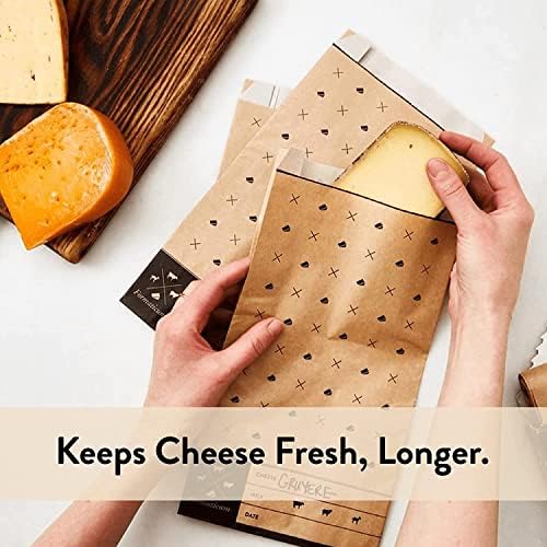 30-Pack 6.25 11 Formaticum - Cheese Storage Bags - x Wax Paper Bags to Keep Cheese or Charcuterie Fresh - Professional