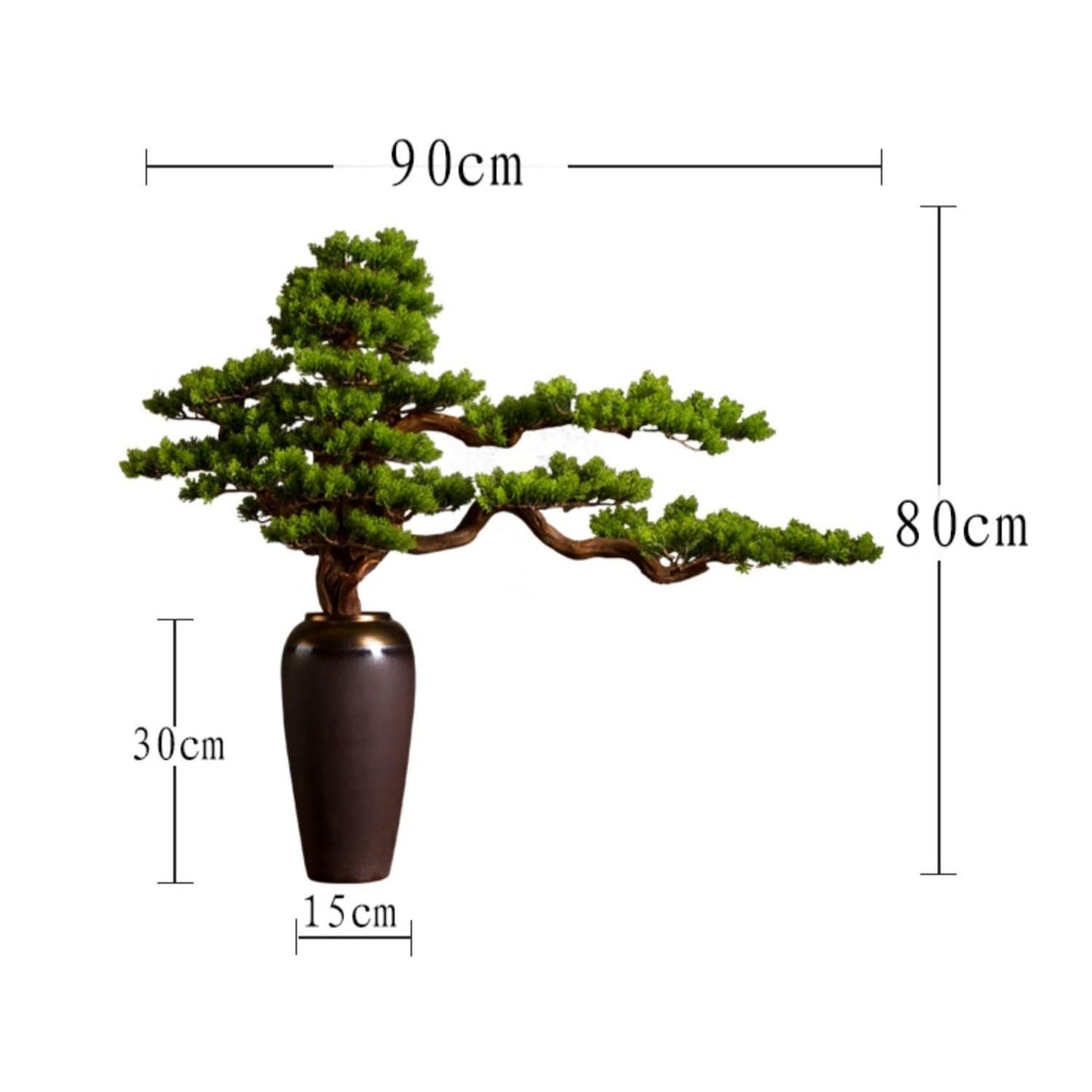 XJOYSL7921 Artificial Bonsai Artificial Bonsai Tree with Ceramic Vase Light Luxury Creative Living Room Hotel Decoration Fake Plant Ornaments for Home Office