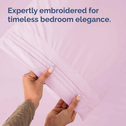 King Pillow Cases by [Brand Name] - Ultra Soft Hotel Quality Covers | Comfy, Cooling & Wrinkle-Free - 2 Piece Set in Pink