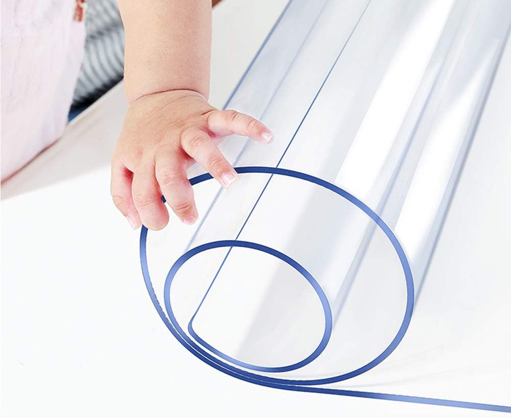 12x28 inch Wadrac Clear Table Protector Plastic Table Cloths PVC Night Stand Table Cover Mat Office Desk Mat Shelf