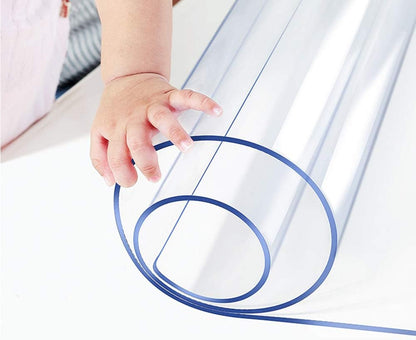 23x48 inch Clear Table Protector Plastic Table Cloths PVC Night Stand Table Cover Mat Office Desk Mat Shelf Surface