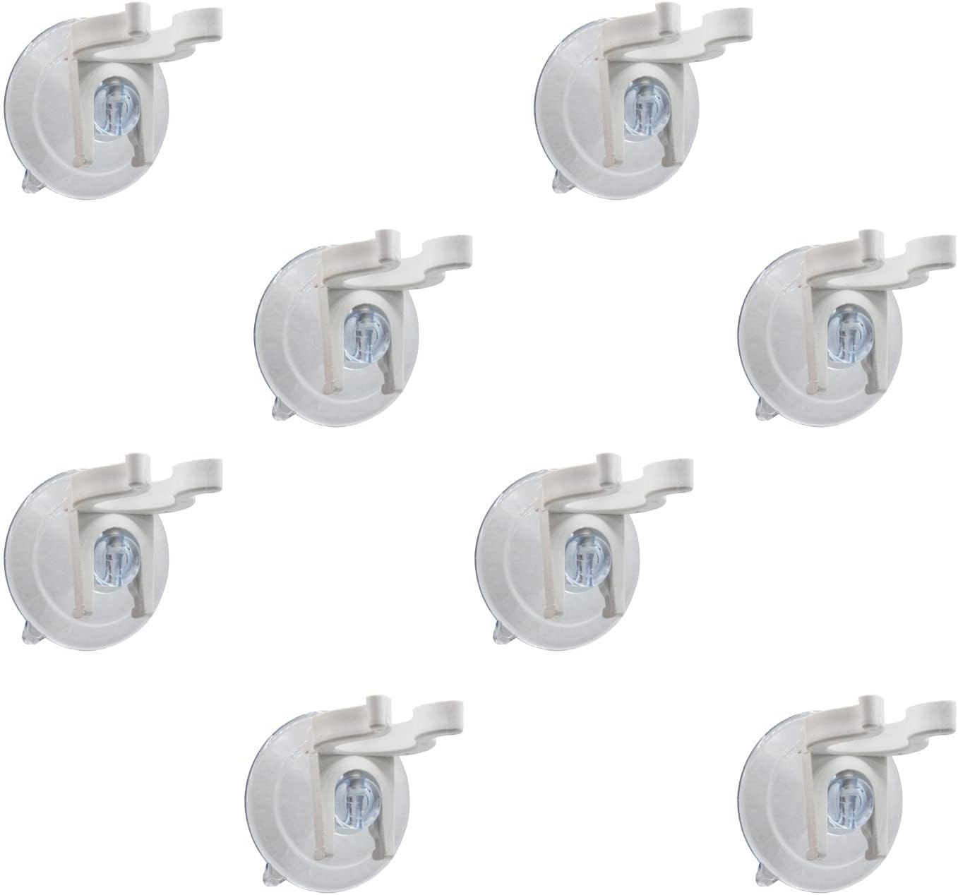 Window Candle Clamps with Super Strong Suction Cups, Holder Suction Cup for Electric Candles, 8 Pack for Small Windows
