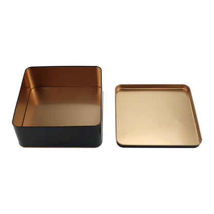 PHILPETY Decorative Storage Box Rural Tin Gift Box Tinplate Candy Cookie Jars Square Storage Containers with Lids for Chocolate Candy Tea Coffee Cosmetics Jewelry Photos Gift Case 3Pcs
