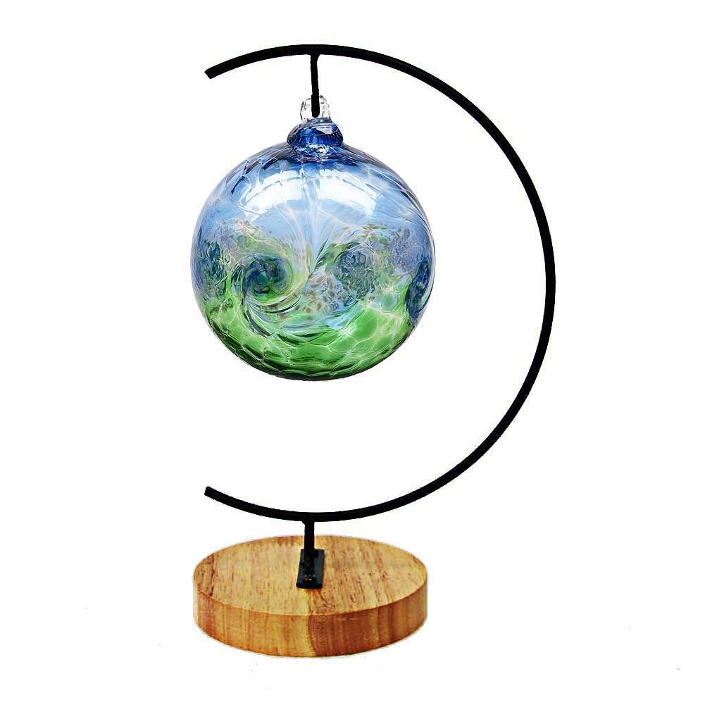 YY YEARCHY Awesomes Terrarium Ornament Display Stand Metal Stand Air Plant Stand Flower Pot Stand Holder Iron Pothook Stand for Hanging Glass Terrarium Globe Ball (2, Black)
