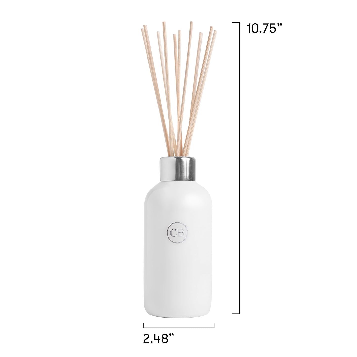 Capri Blue Volcano Reed Diffuser Set - Includes Reeds, Fragrance Oil, and Glass Bottle - Luxury Scented Reed Diffusers for Home Decor - Room Fresheners - White (8 fl oz)