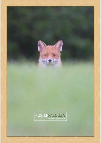 Poster Palooza 6x9 Traditional Natural Wood Picture Frame with UV Acrylic & Hanging Hardware