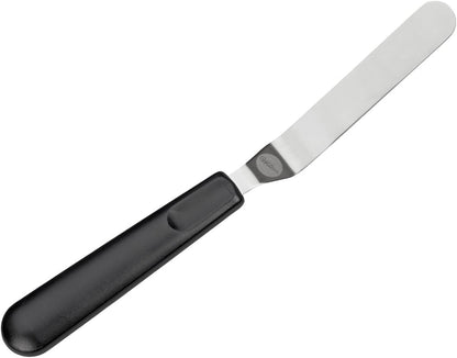 Wilton 9 Inch Angled Spatula with Black Handle