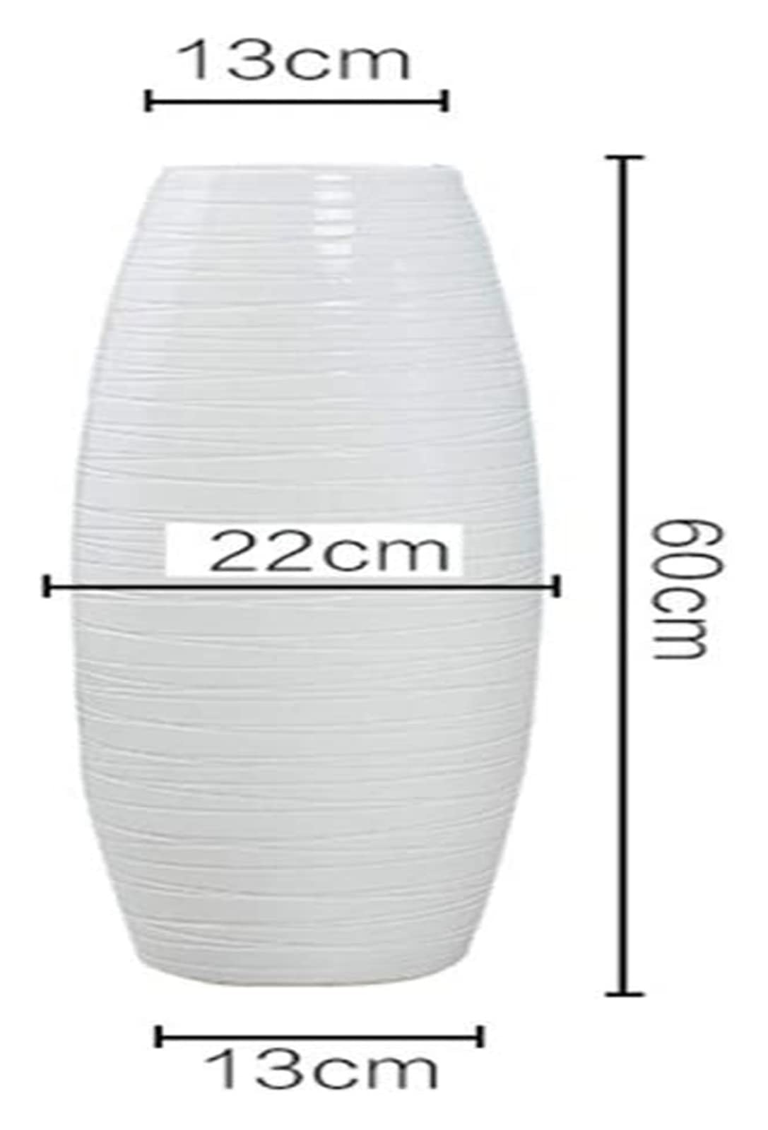 Sculpture Vase Vase Floor Ceramic Handcrafted Gifts Decoration Porch Living Room Flower Arrangement 60cm13cm13cm Crafts