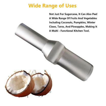 WGFXYBFY Portable Electric Sugarcane Peeler, Stainless Steel Sugarcane/Coconut Peeling Machine, Coconut Cutter Tool, for Coconut/Winter Claw/Taro/Pineapple