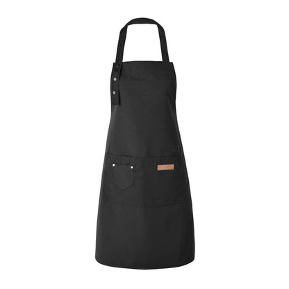 Tosewever Art Aprons for Women Painting Pottery Baking, Mens Buckle Straps Kitchen Apron with Pockets for Chef Cooking (Black)