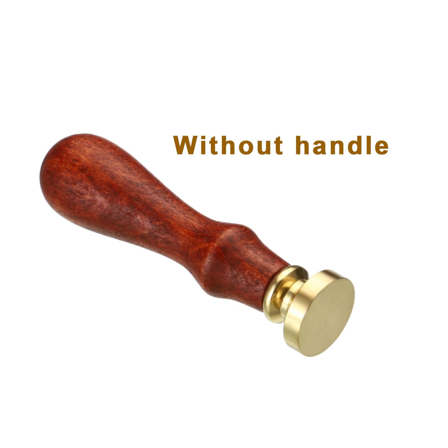 PATIKIL 50mm Blank Wax Seal Stamp, 3 Pack Round Sealing Wax Stamp Vintage Retro Brass Head for Envelope Invitation Cards