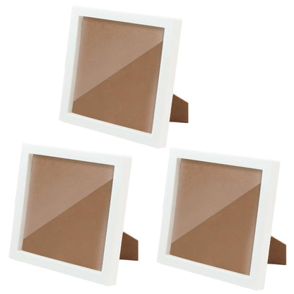AiYuanzsh 3 Pack 6x6 Display Frames for Diamond Painting, Square Tabletop Stand Picture Frames for Diamond Art Projects and Completed DIY Artwork