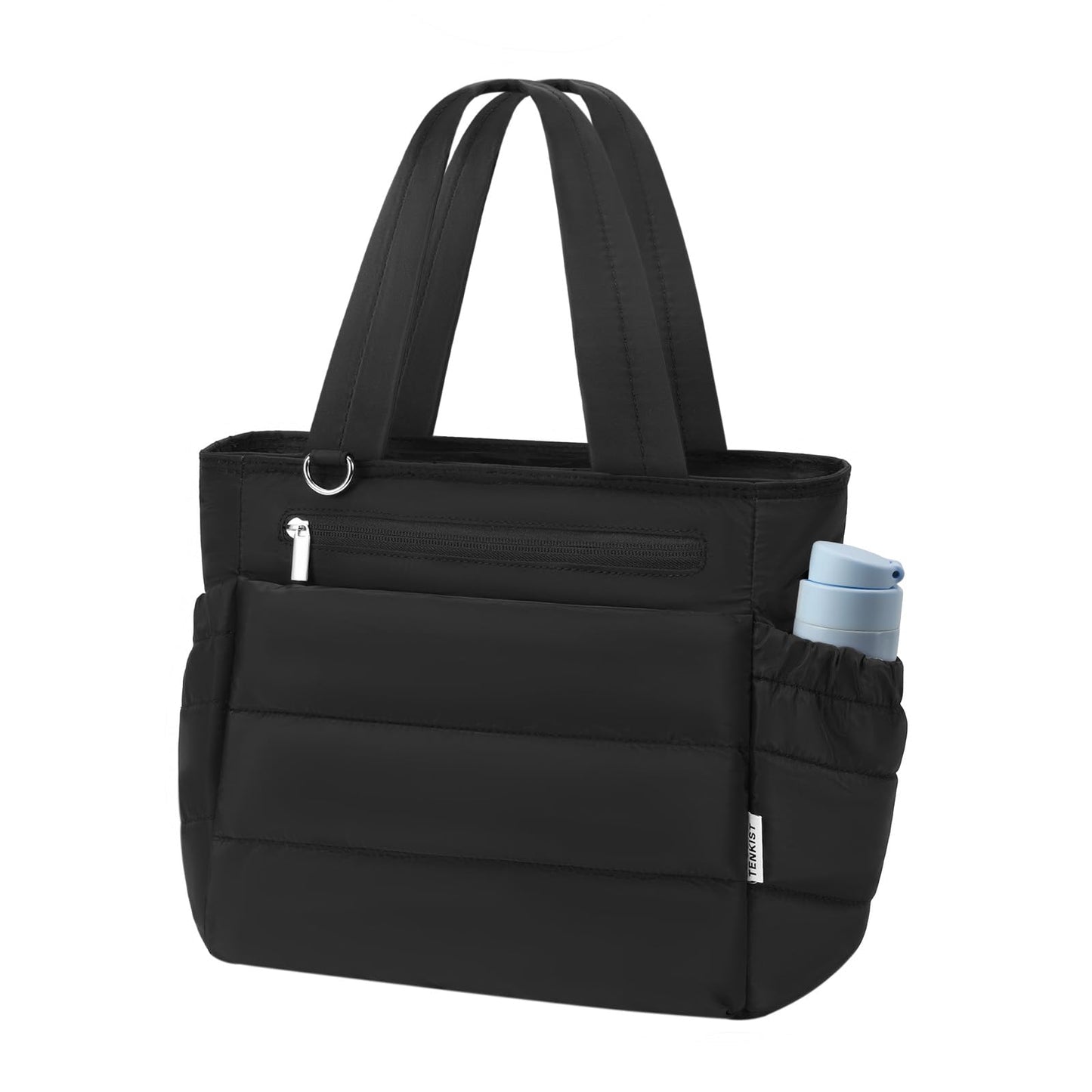 Lunch Box Tote Bag - Versatile Soft Insulated Lunchbox for Women - Lightweight Stylish Simple Lunch Pail Reusable Large Cooler Bag for Adults Work Office Camping Picnic Travel Outdoor Trips Black 10L