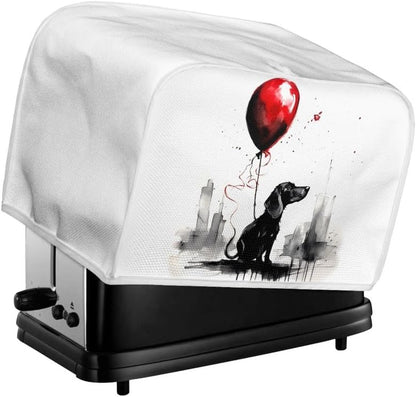 Dachshund Dog 2|4 Slice Toaster Cover, Cartoon Aesthetic Waterproof Kitchen Small Appliance Cover
