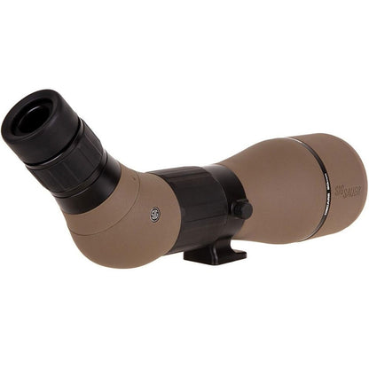 Sig Sauer OSCAR8 27-55x80mm Tactical Hunting Durable Lightweight Waterproof Fogproof 15 Inch Adjustable Aluminum Angled Monocular Spotting Scope | Neoprene Cover Included