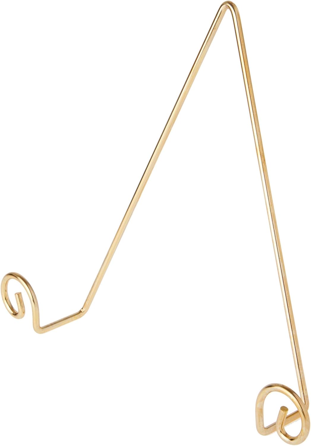 Bard's Shiny Gold-toned Wall Mountable Plate Hanger, 10" H x 10.5" W x 2" D, Pack of 3