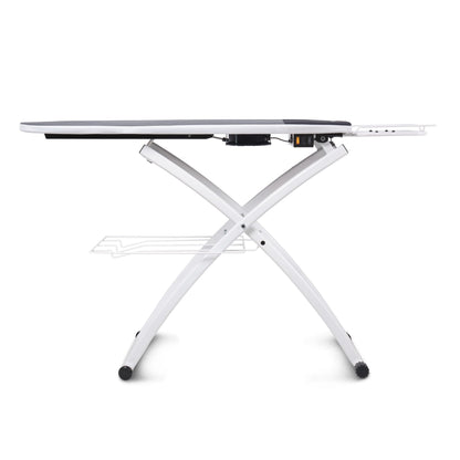 Reliable 600VB Professional Vacuum and Up-Air Pressing Table, Ironing Board with Vera Foam Cover, Conex Heat-Resistant Zone, Foot Pedal, Heated Surface, Quick Fold, Adjustable Height, Made in Italy