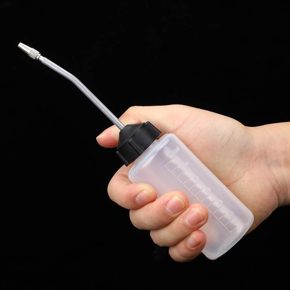 HEEPDD 5Pcs Sewing Machine Oil Dispenser, 120mL Precision Oil Bottle with Lengthened Nut Tip for Lubricating Machines