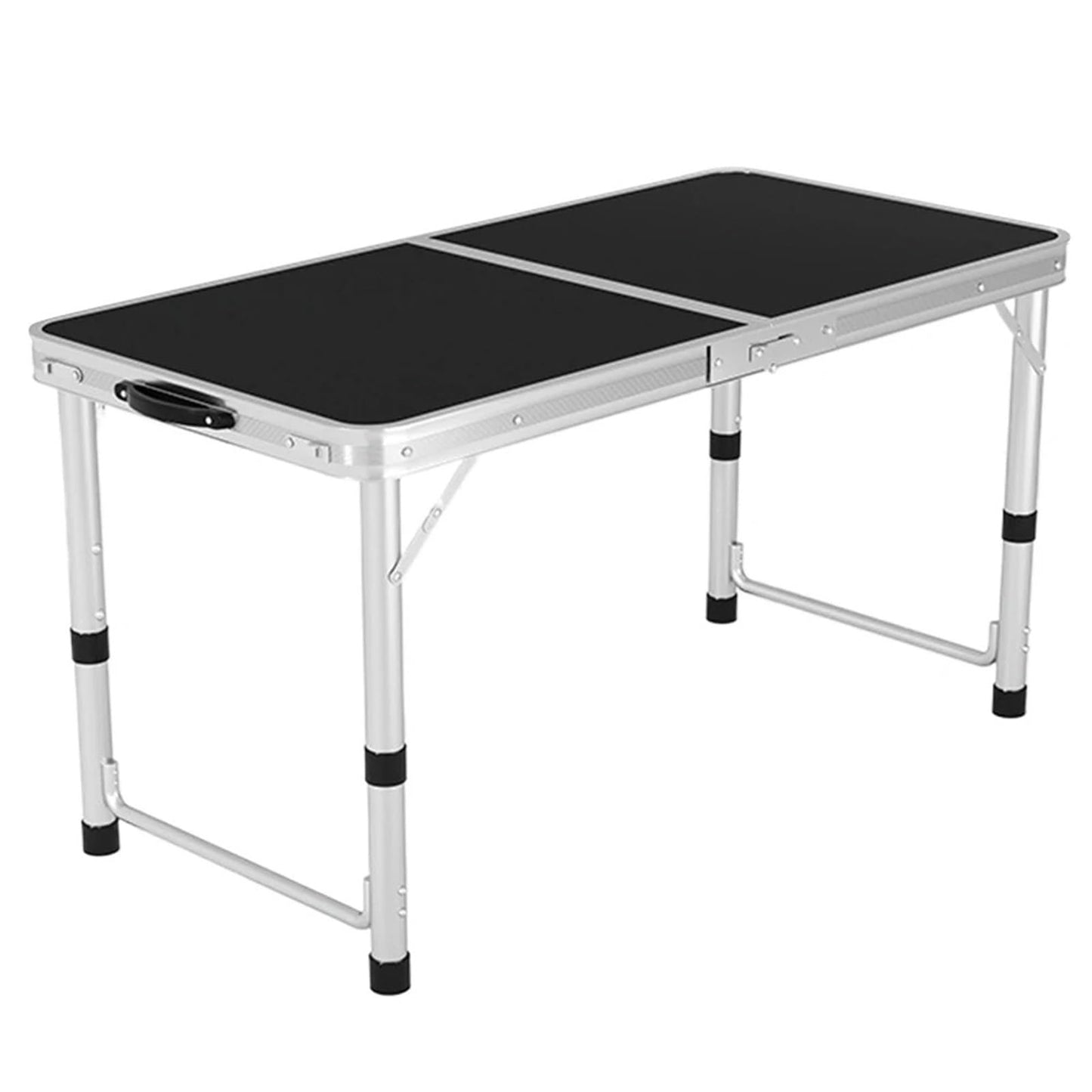 Lightweight Aluminum Foldable Portable Picnic Table with Handle for Camping Fishing Outdoor Activities
