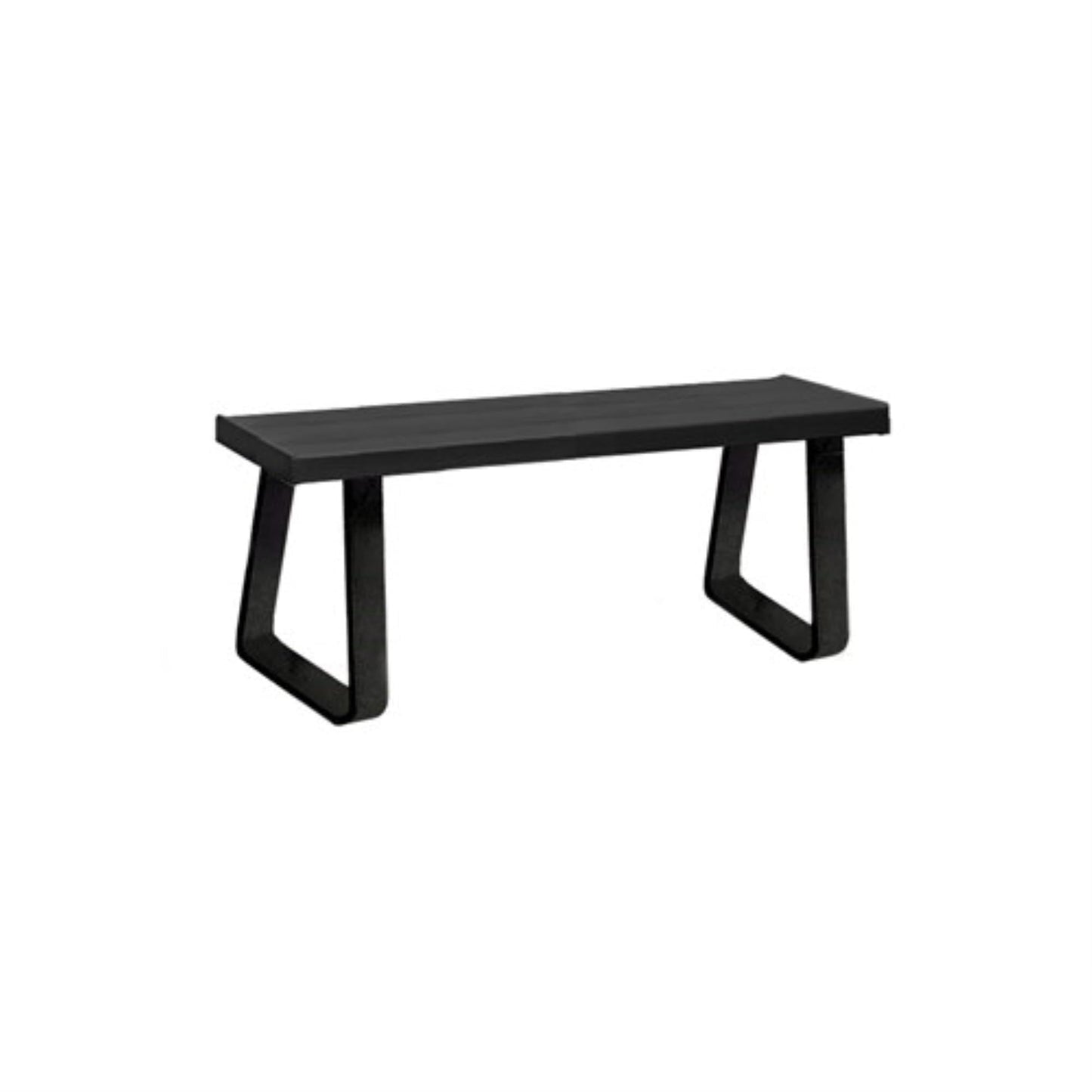 Salsbury Aluminum Locker Bench - 48 Inches Wide - 14" Deep - Black - Free Standing