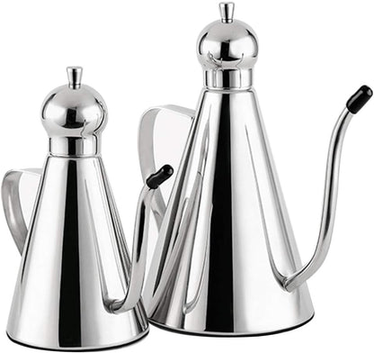 Stainless Steel Olive Oil Dispenser Bottle - Leakproof Oil Pot, Kitchen Storage Container (350ml)