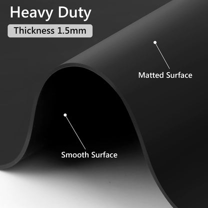Gartful Black Silicone Mat for Crafts, 35.4 x 23.6 x 0.06 inches Silicone Craft Mat, Extra Large Silicone Sheet Thick Pad for Jewelry Casting Resin Molds, Painting, Counter Table, Placemat, Non-Slip