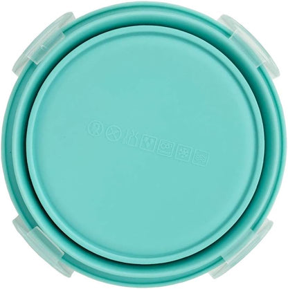 CARTINTS Small Collapsible Bowl, Silicone Food Storage Containers for Camping with Airtight Lids