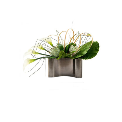 Light Luxury Simulation Flower Art Set Decoration Dining Table Living Room Negotiation Sales Office Arrangement Fake Plants(A)