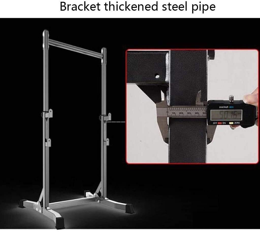 Sports Fitness Gymnastics Parallel Bars Rack Sturdy Steel Squat Barbell Free Bench Thole Adjustable Barbell Stand Squat Rack Multifunction Weightlifting Gym/Home Gym Portable Dumbbell Racks Stand